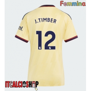Arsenal Jurrien Timber #12 Terza Maglia Femmina 2026-27 Manica Corta